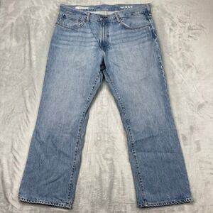 Gap 1969 Jeans Mens 38x30 Blue Stonewash Denim Straight Leg 5-Pocket  Easy Fit